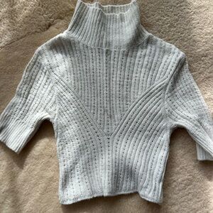 Free People Cropped Mock-neck Top